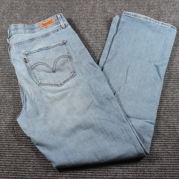 Levi’s 525  Perfect Waist Straight Leg Jeans Women’s 16M Light Wash - Picture 1 of 9